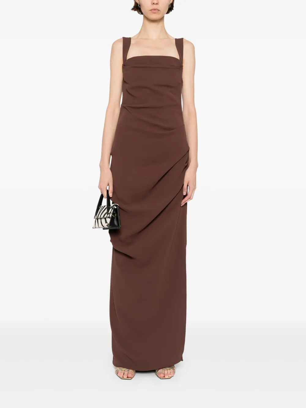 Paris Georgia Raf jurk Bruin