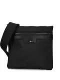 BOSS logo-debossed messenger bag - Black