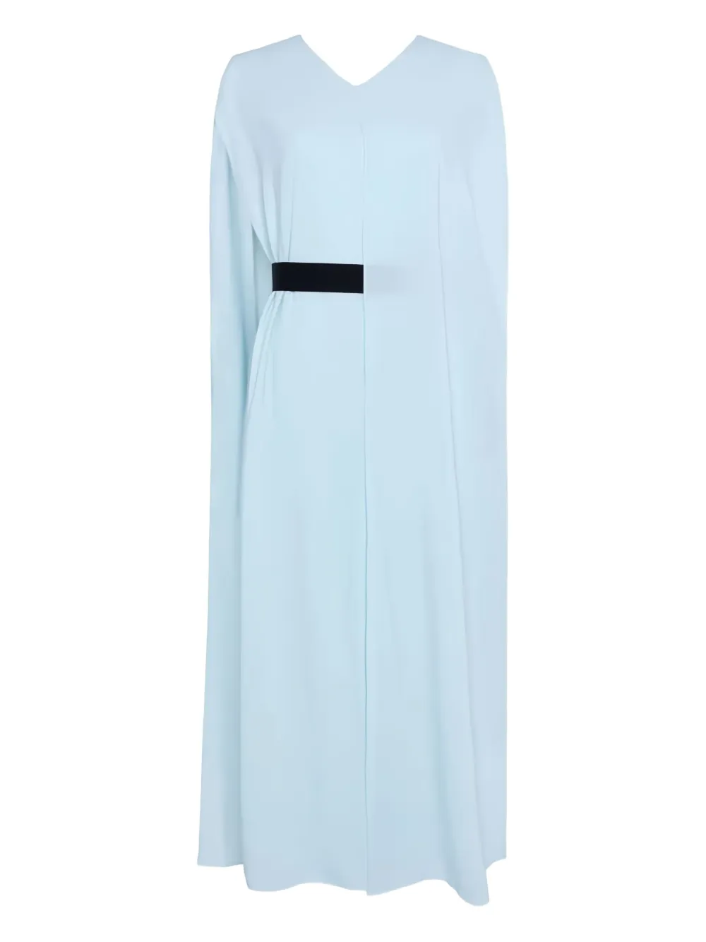 Roksanda Fyera V-neck Belt Midi Dress In Blue