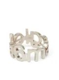 MM6 Maison Margiela logo-lettering ring - Silver