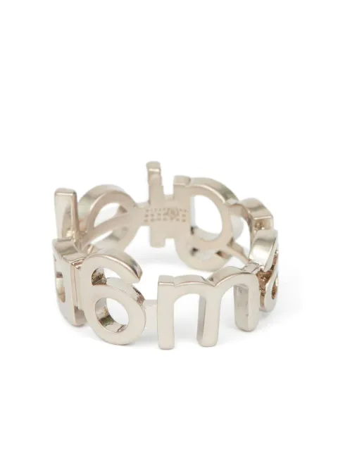 MM6 Maison Margiela logo-lettering ring  