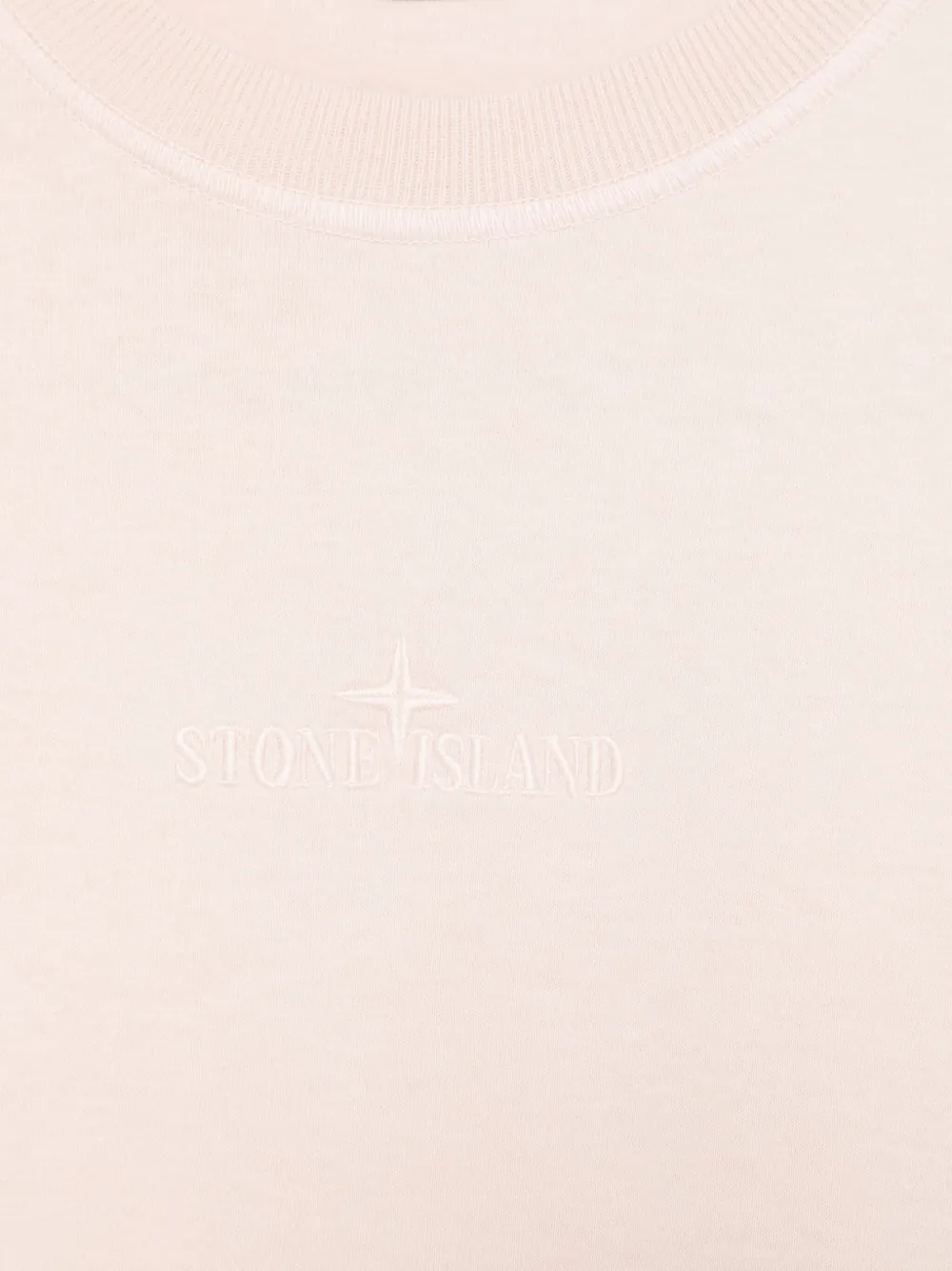 STONE ISLAND JUNIOR LOGO-EMBROIDERED T-SHIRT