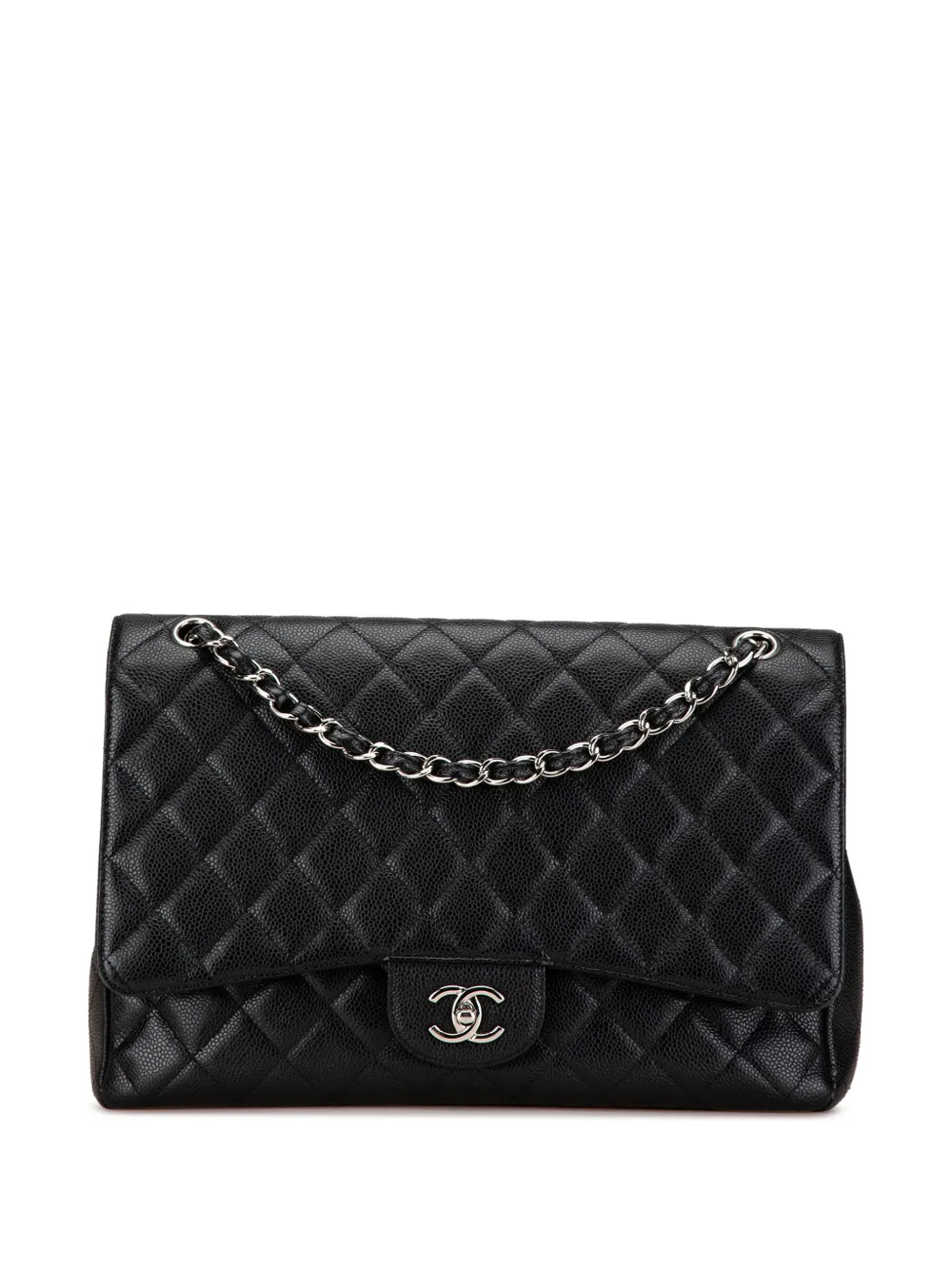 CHANEL Pre-Owned 2005-2006 Maxi Classic Caviar Single Flap shoulder bag | Black | Image 1