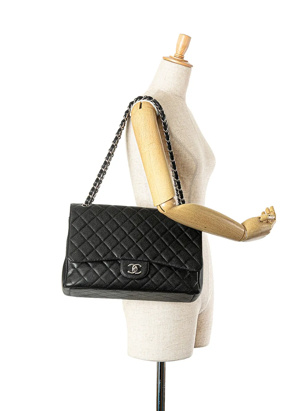 CHANEL Pre-Owned 2005-2006 Maxi Classic Caviar Single Flap shoulder bag | Pre-Owned | Image 2