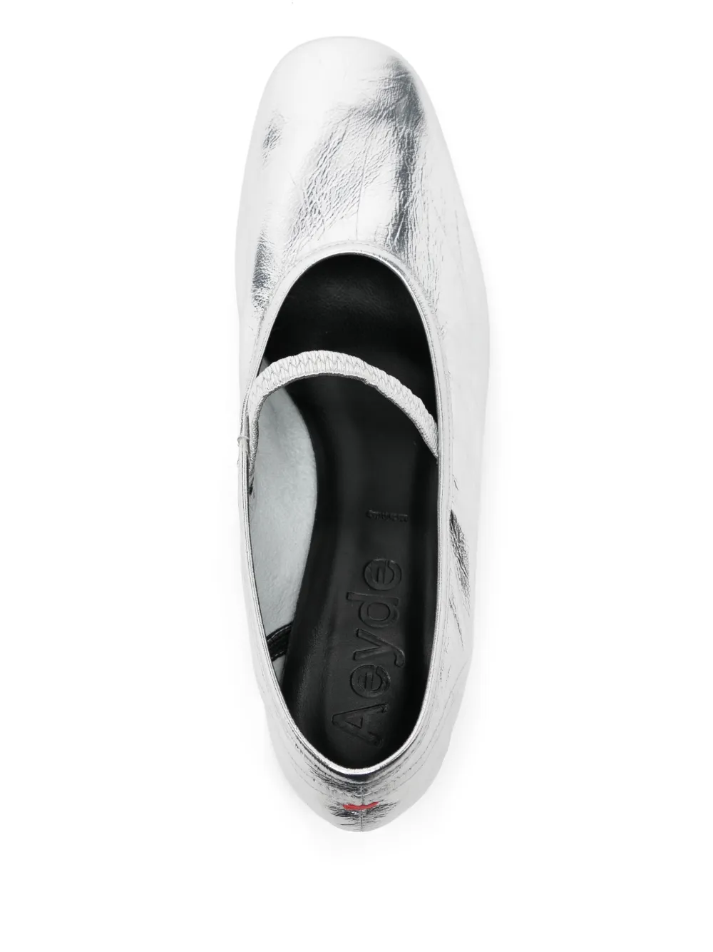 Aeyde Pippa ballerina shoes Silver