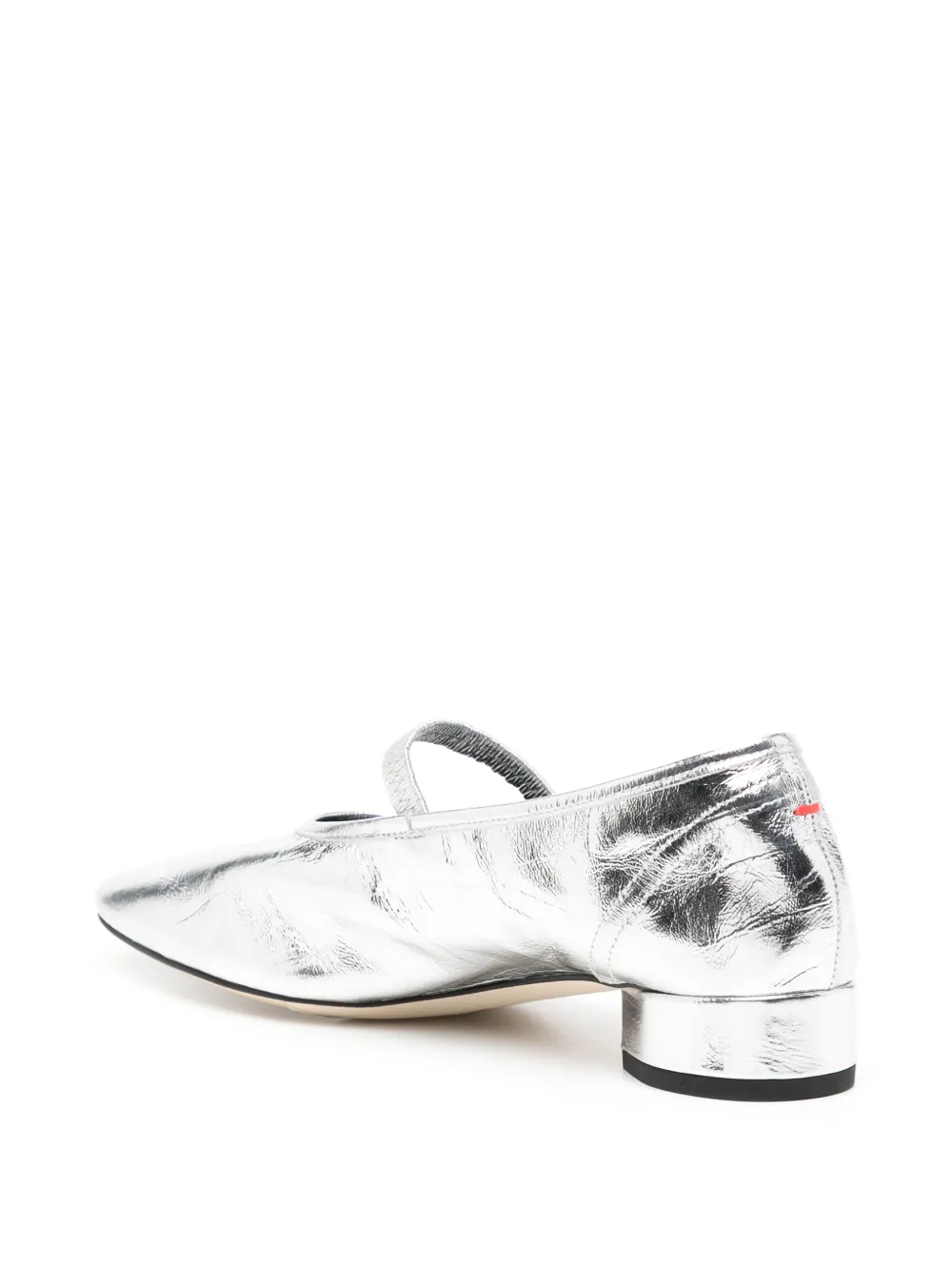 Aeyde Pippa ballerina shoes Silver