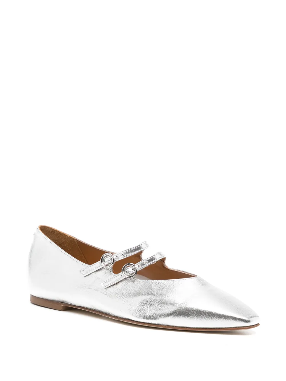 Aeyde Franny ballerina shoes - Zilver