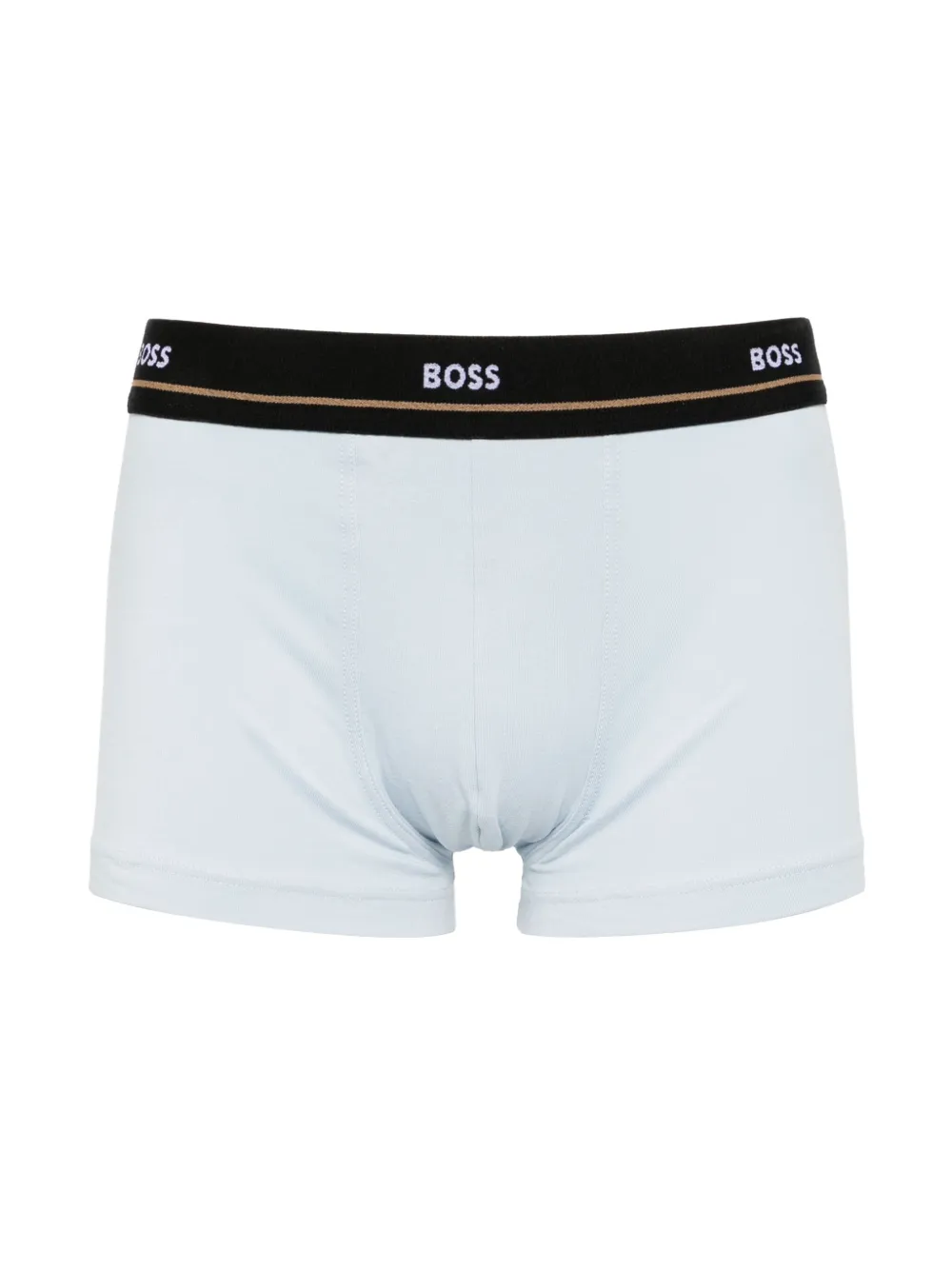 Shop Hugo Boss Logo-waistband Boxers (pack Of Five) In Blue