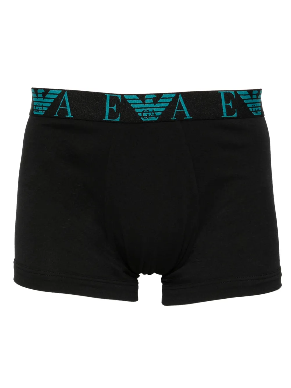 Emporio Armani Drie boxershorts met logo Zwart