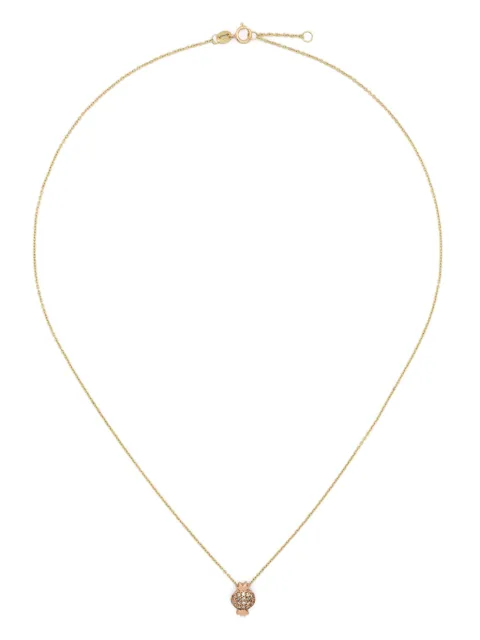 Rosa Maria 18K yellow and rose gold Pomegranate diamonds necklace