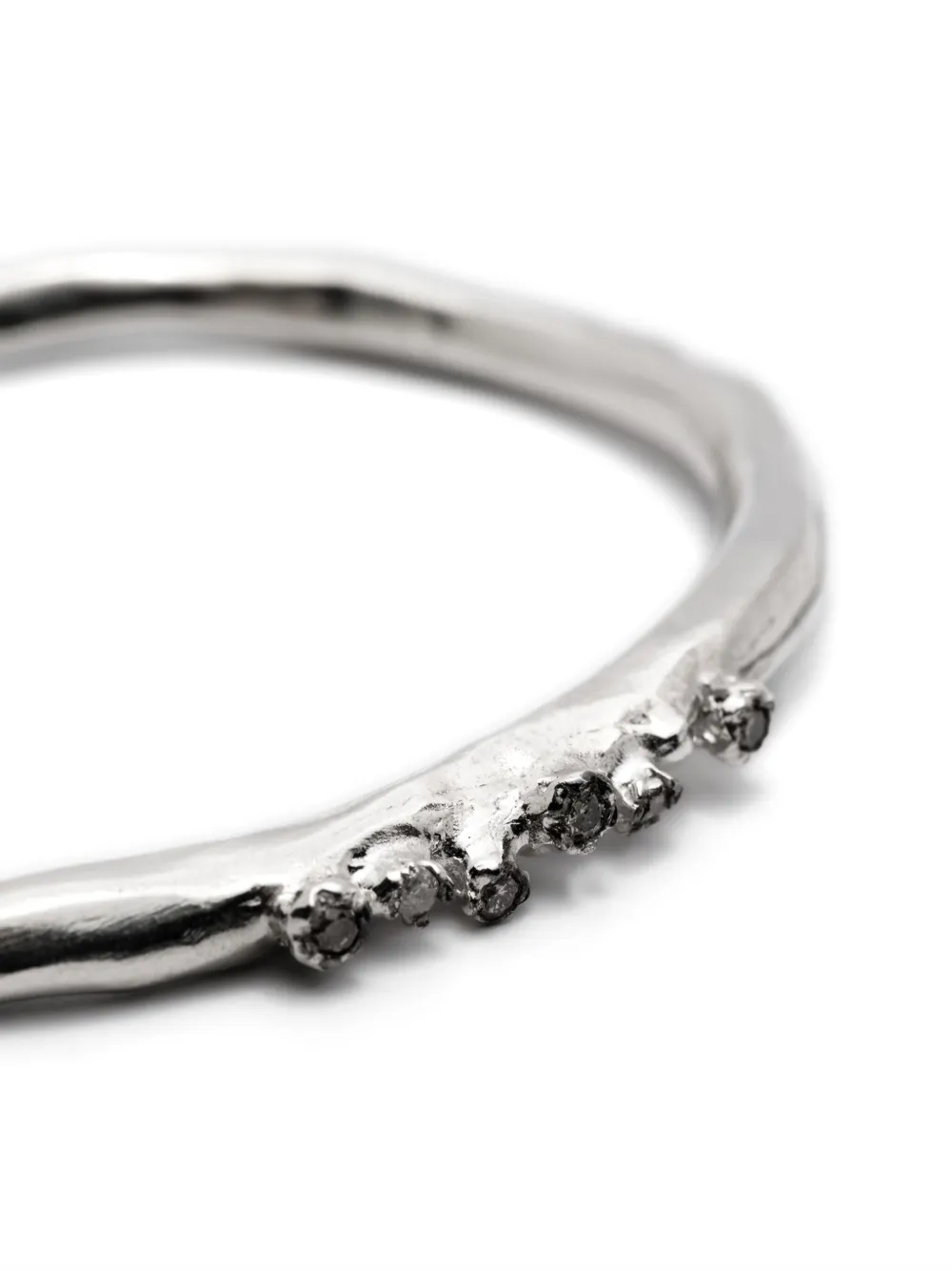  Rosa Maria Sterling Silver Diamond Cuff Bracelet 