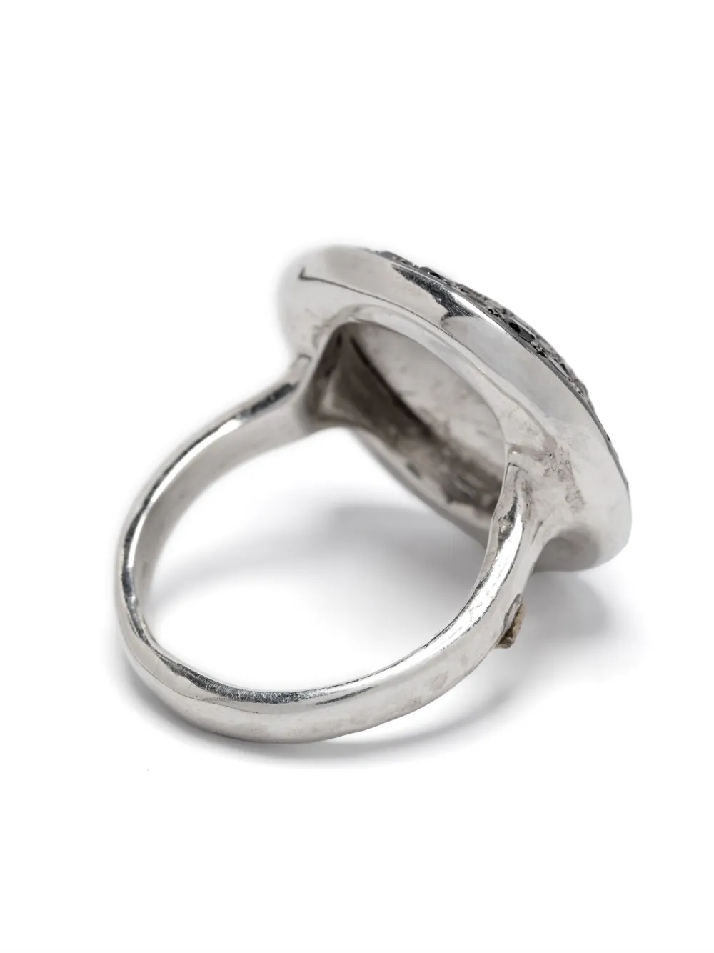  Rosa Maria Sterling Silver Diamond Cocktail Ring 