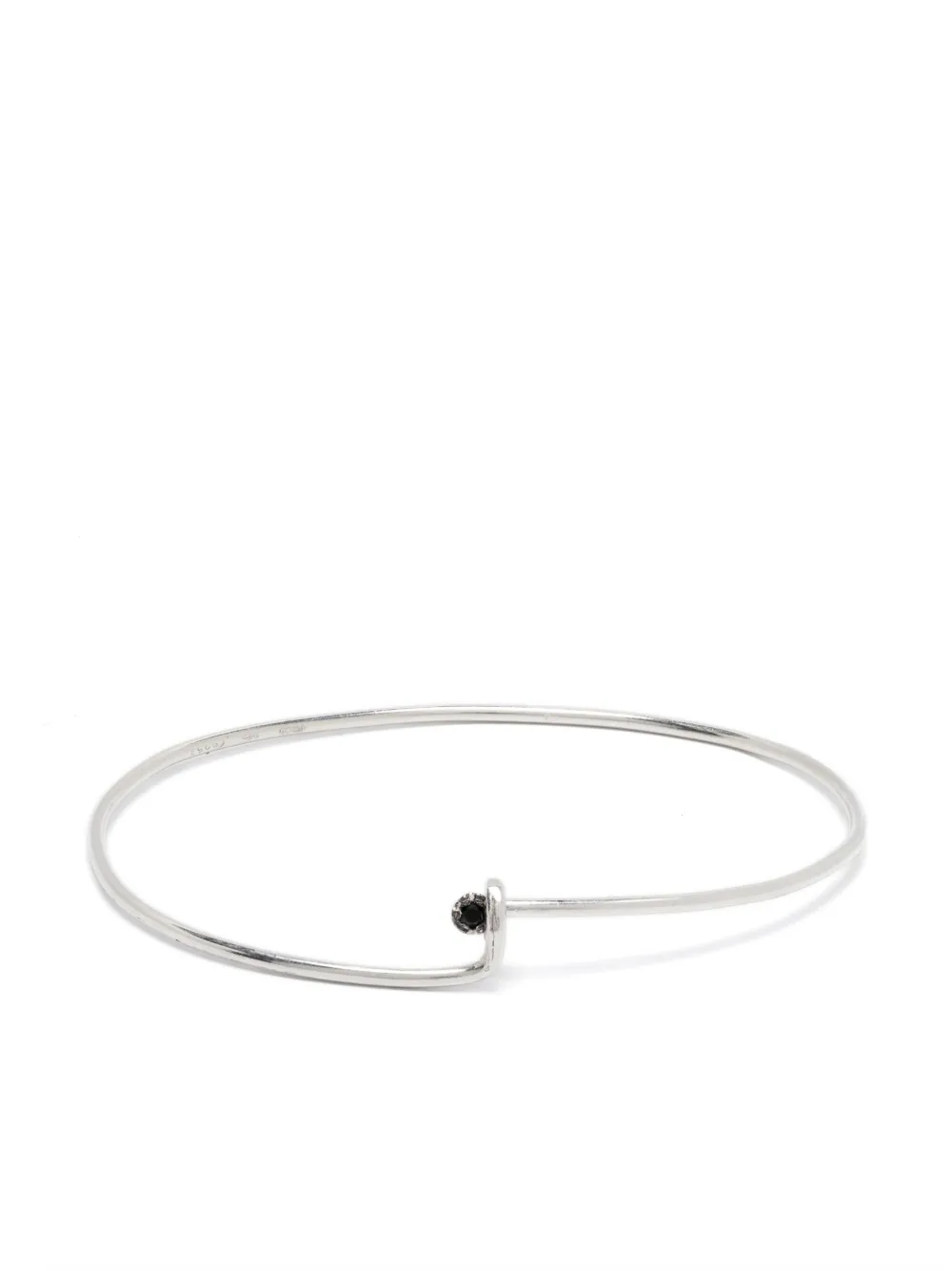 Rosa Maria Bracciale in argento sterling con diamanti neri