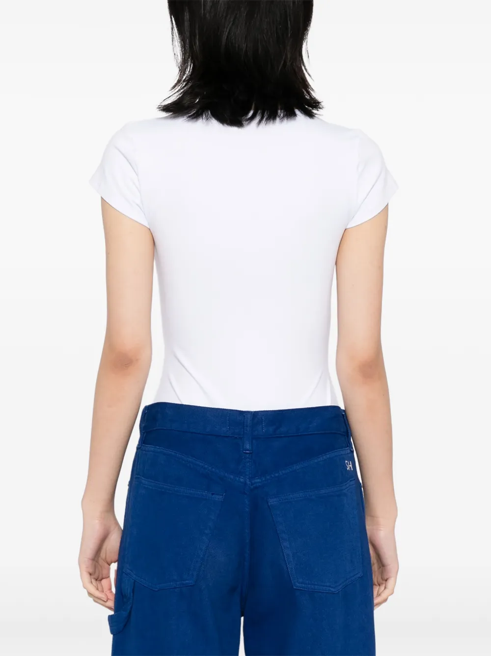 Free People Square Eyes T-shirt In White
