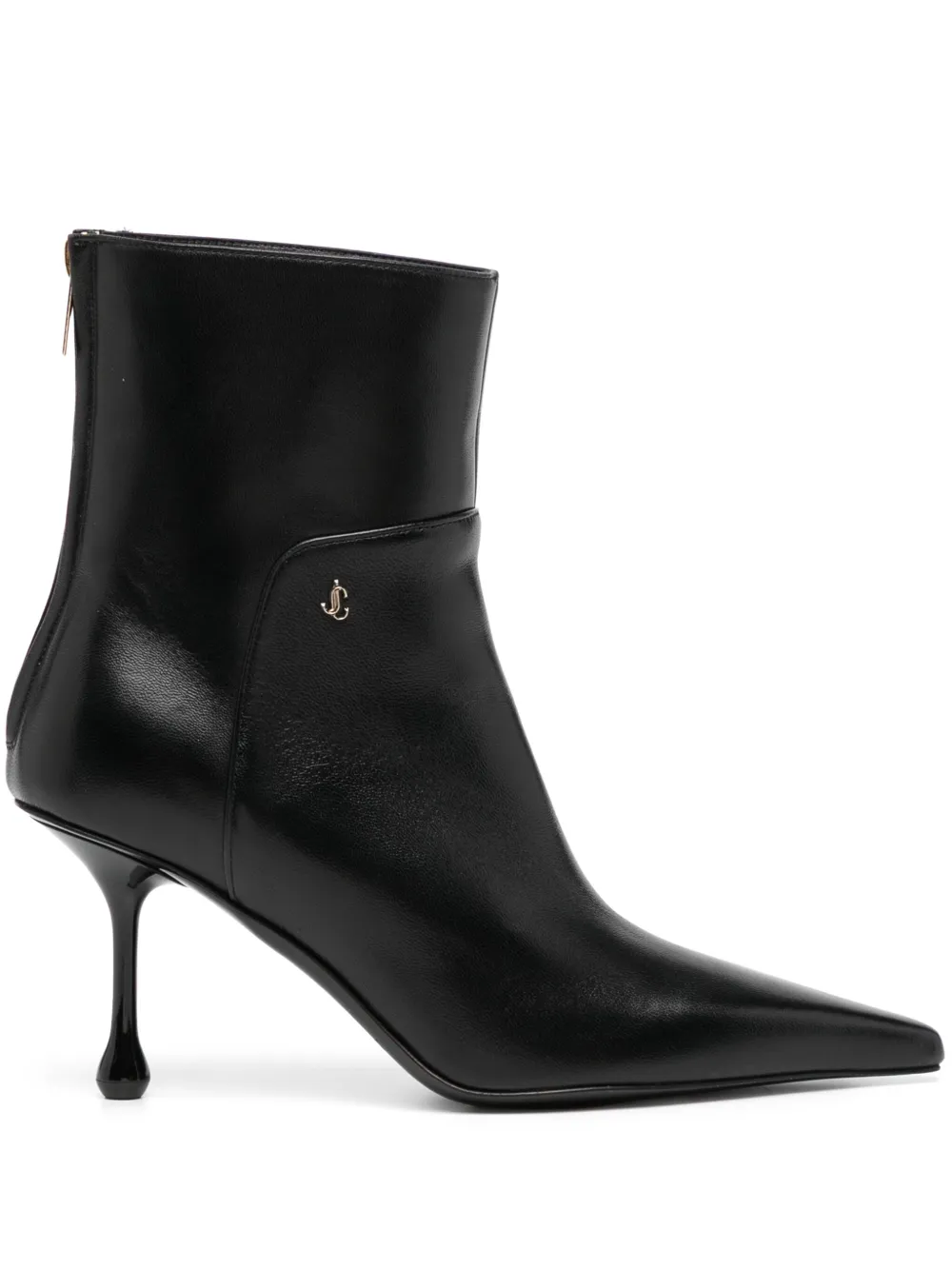 Jimmy Choo 80mm Cycas Nappa ankle boots Black