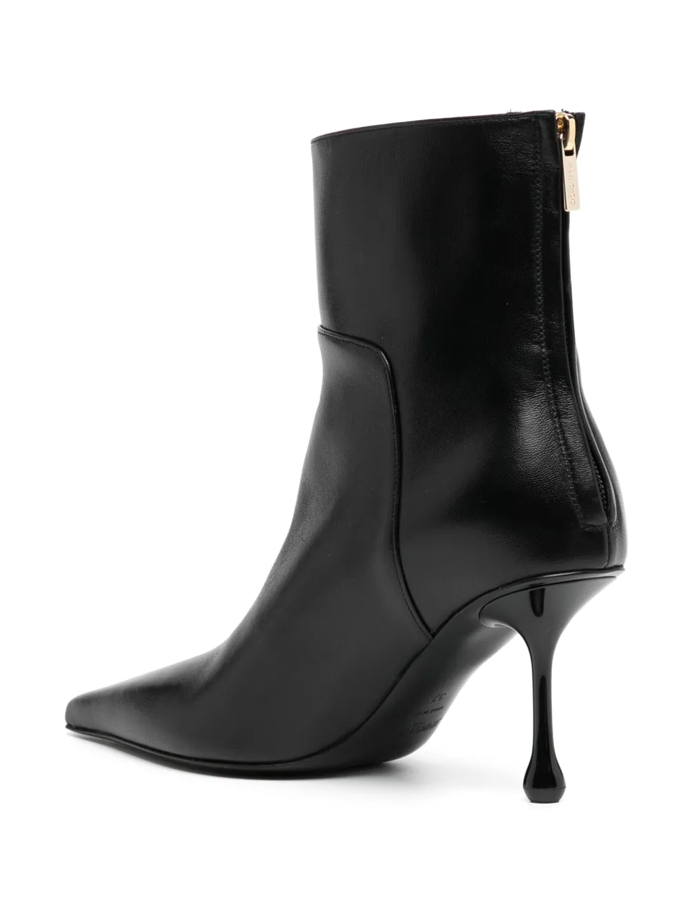 Jimmy Choo 80mm Cycas Nappa ankle boots Black