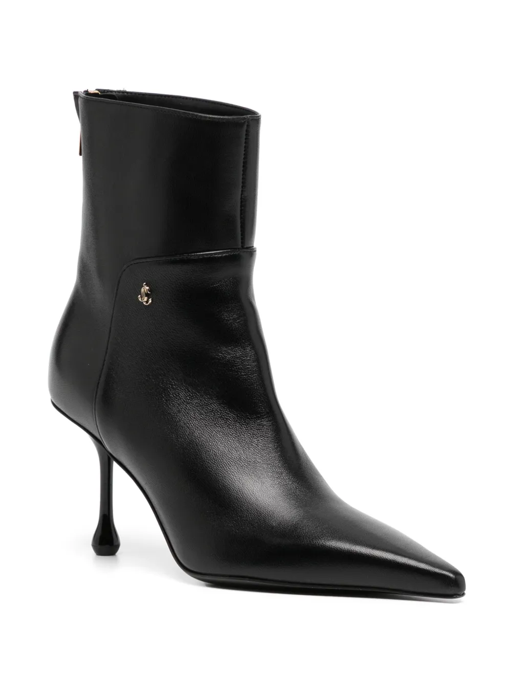 Jimmy Choo 80mm Cycas Nappa ankle boots Black