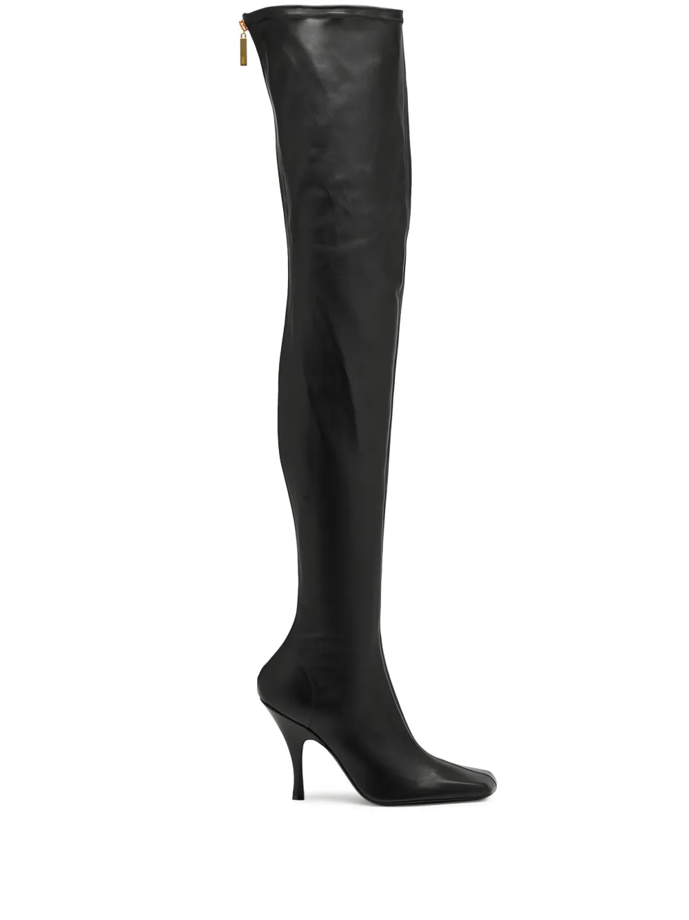 KHAITE 100mm Eva zip-detail over-the-knee boots Black