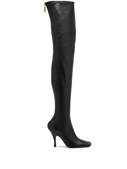 KHAITE 100mm Eva zip-detail over-the-knee boots