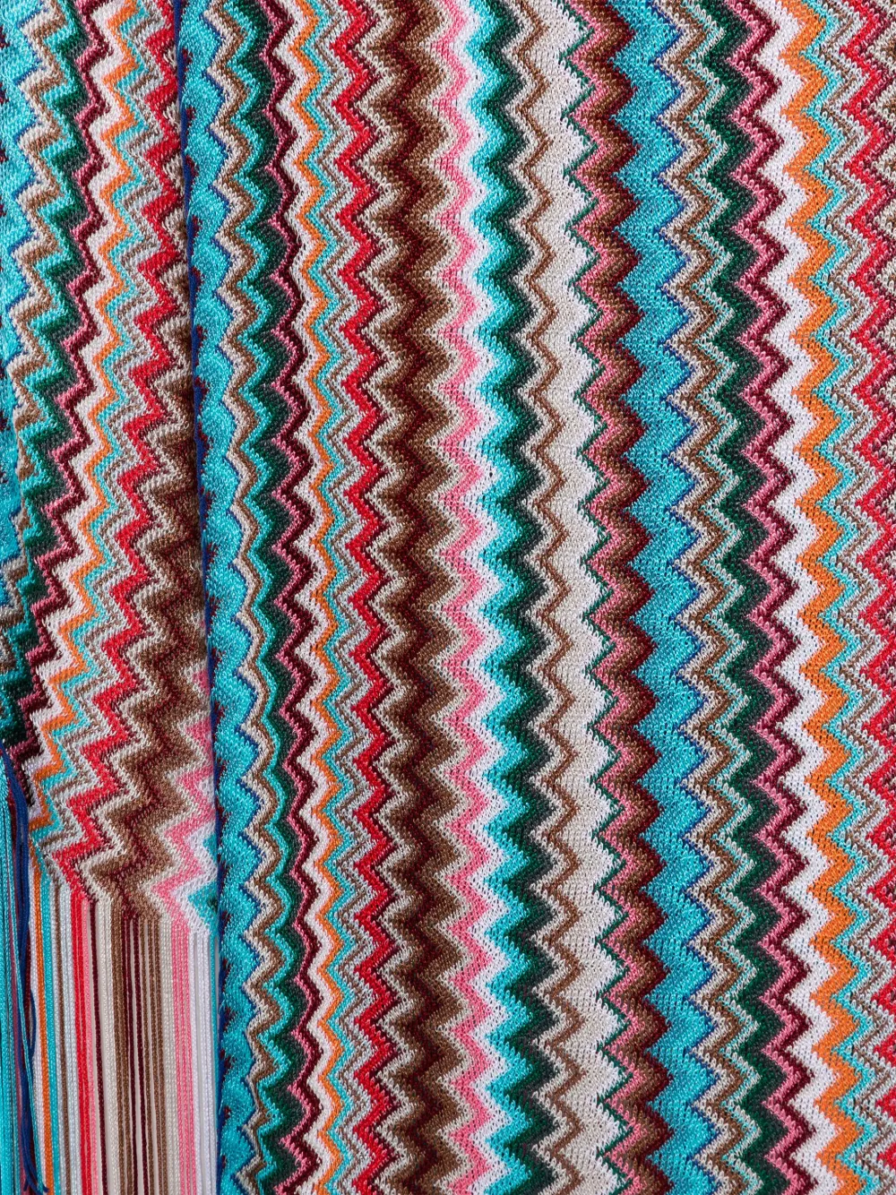 Missoni Sjaal met zigzag-patroon - Blauw