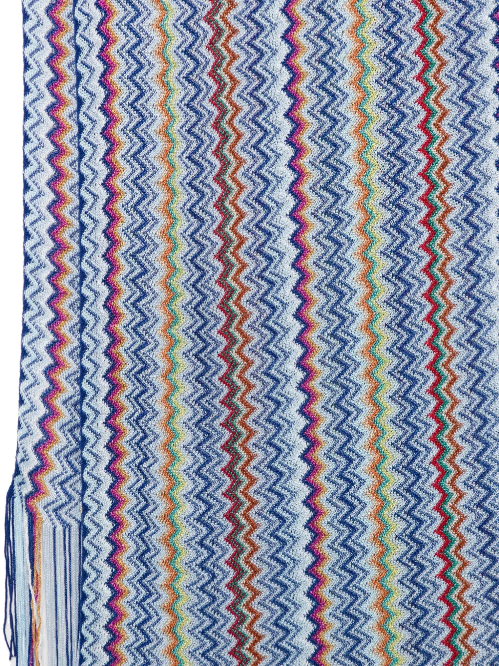 Missoni Sjaal met zigzag-patroon - Blauw