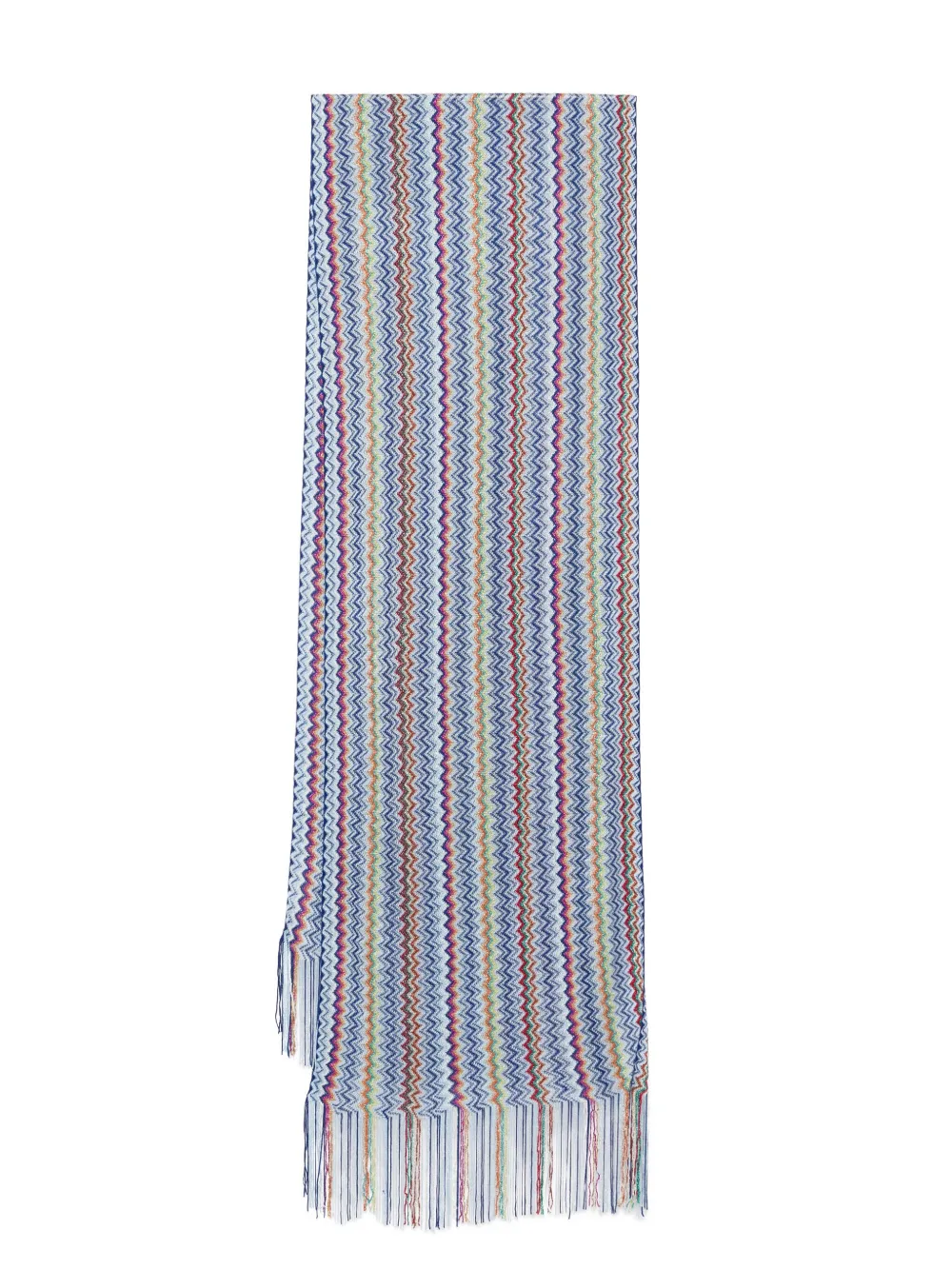 Missoni Sjaal met zigzag-patroon Blauw