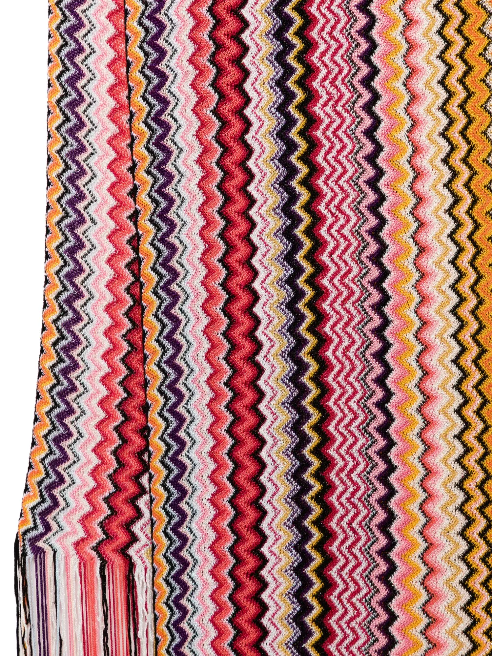 Missoni Sjaal met zigzag-patroon - Rood