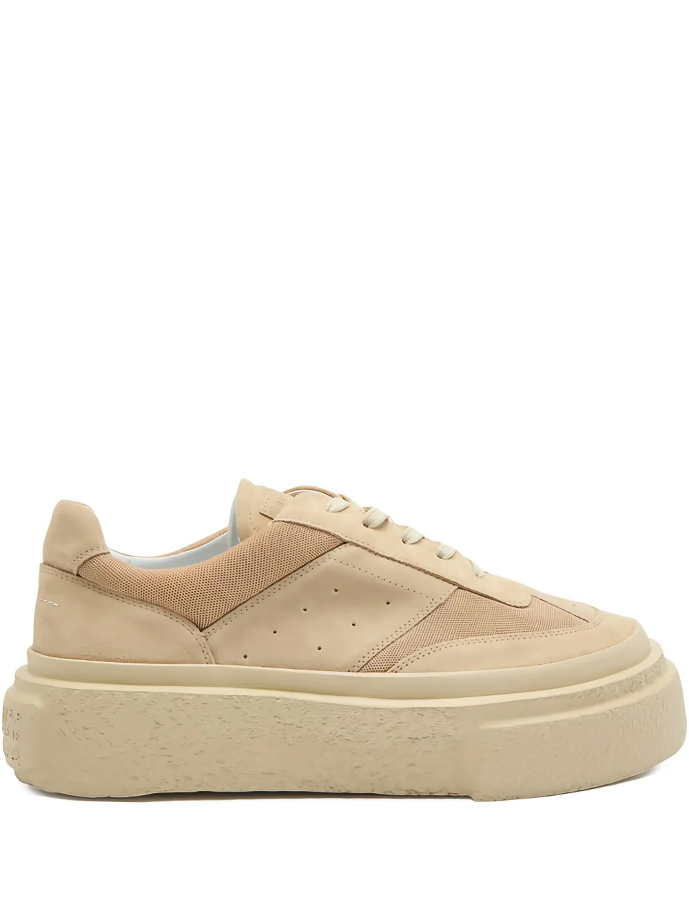 MM6 Maison Margiela suede platform sneakers | Neutrals | Image 1