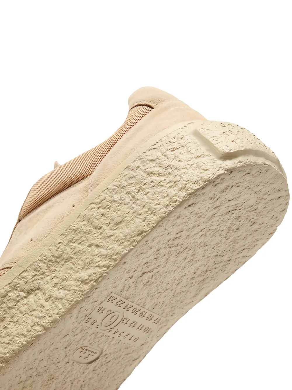 MM6 Maison Margiela suede platform sneakers Neutrals