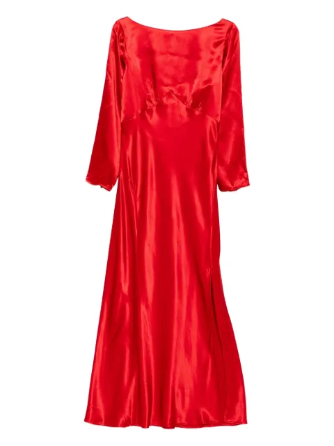 Rixo Devina satin midi dress