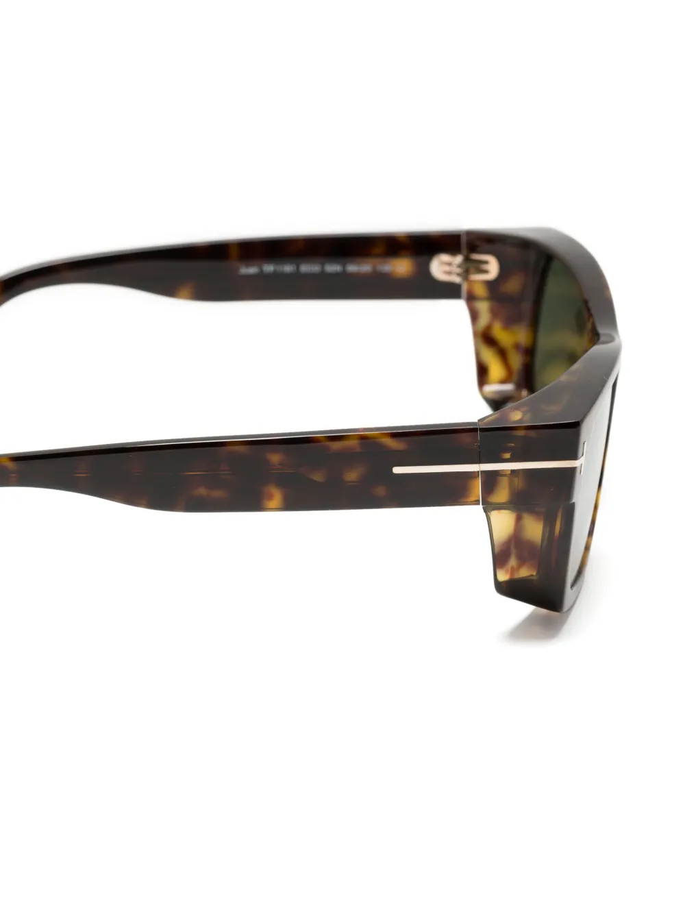 TOM FORD Eyewear Zonnebril met rechthoekig montuur Bruin