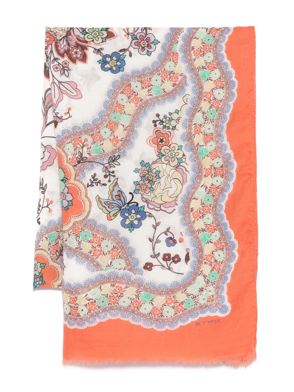 ETRO Sjaal met patroon Oranje