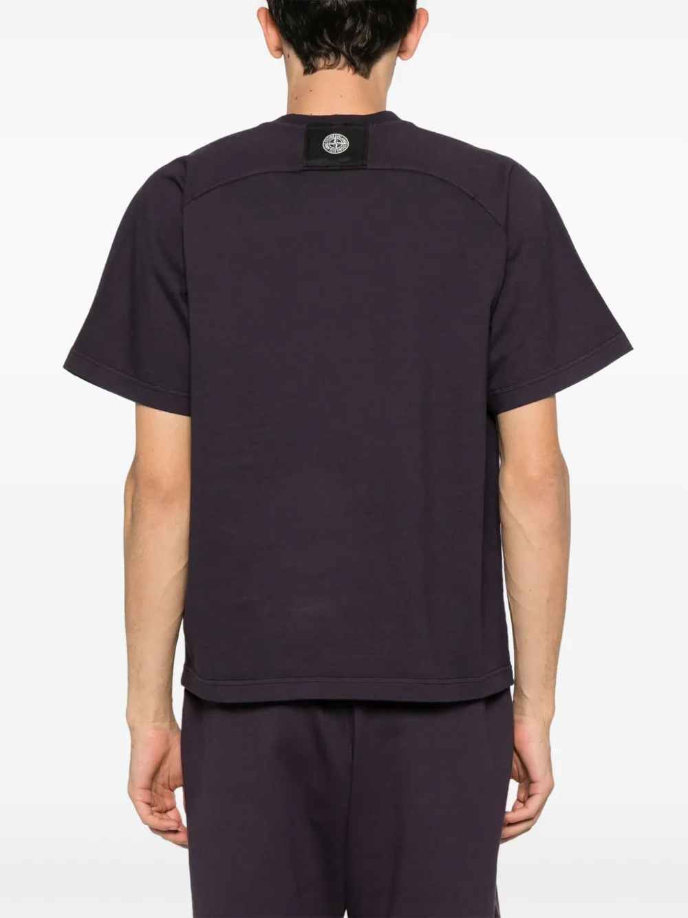 Stone Island Katoenen T-shirt Paars