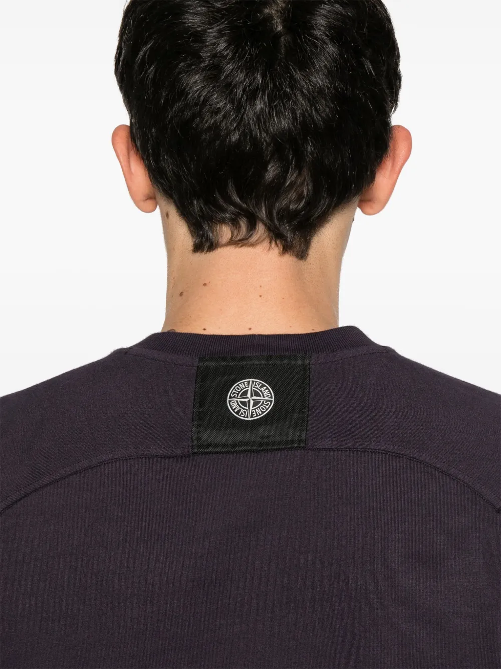 Stone Island Katoenen T-shirt Paars