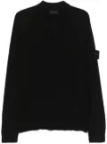 Stone Island Compass-badge polo sweater - Black