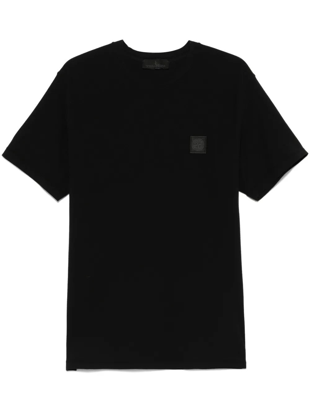 Stone Island T-shirt met print Zwart