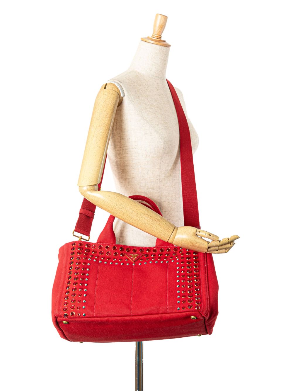 Prada Pre-Owned 2010-2024 Canapa Bijoux boekentas - Rood