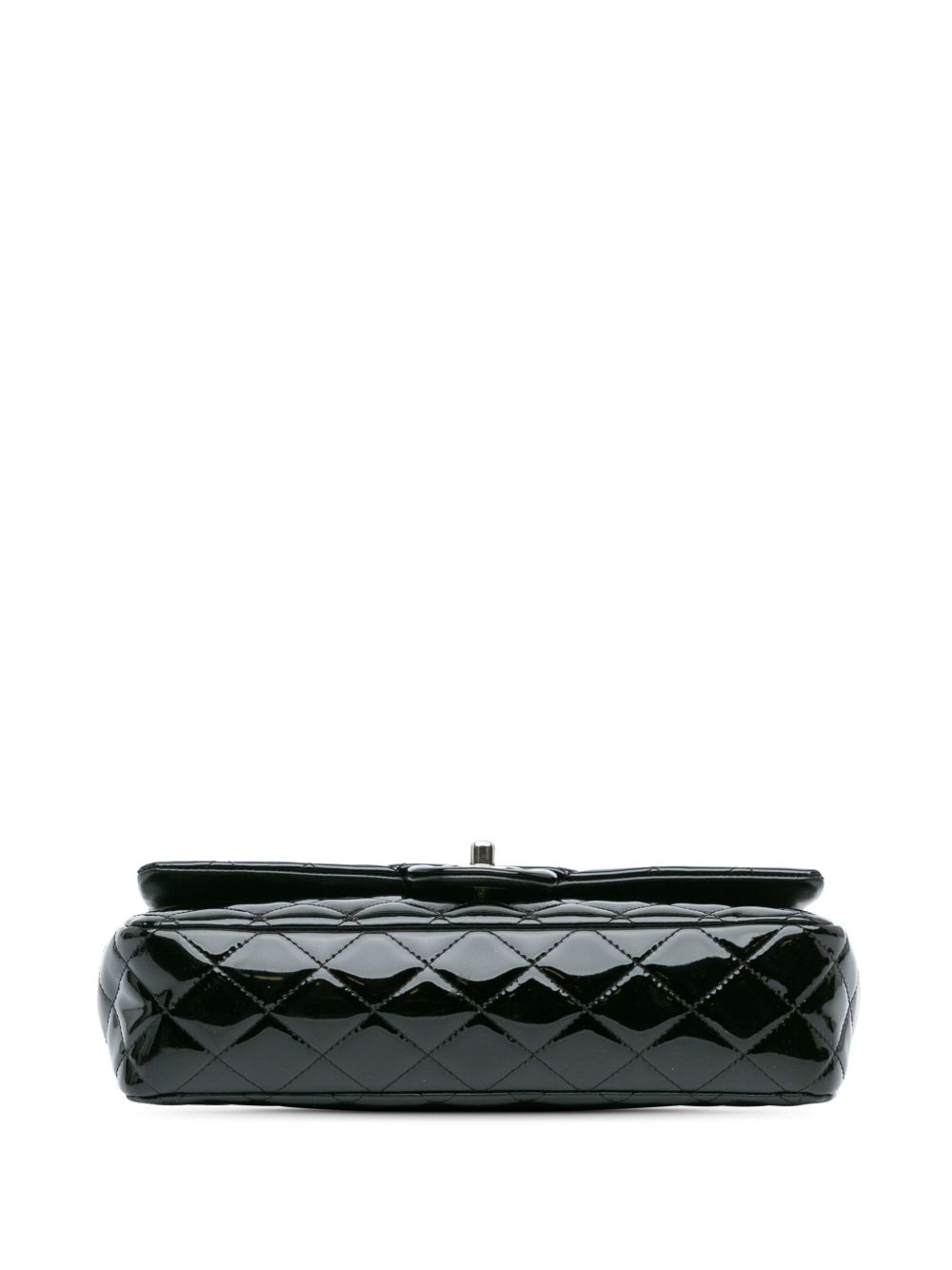 CHANEL 2014-2015 MEDIUM CLASSIC PATENT DOUBLE FLAP SHOULDER BAG