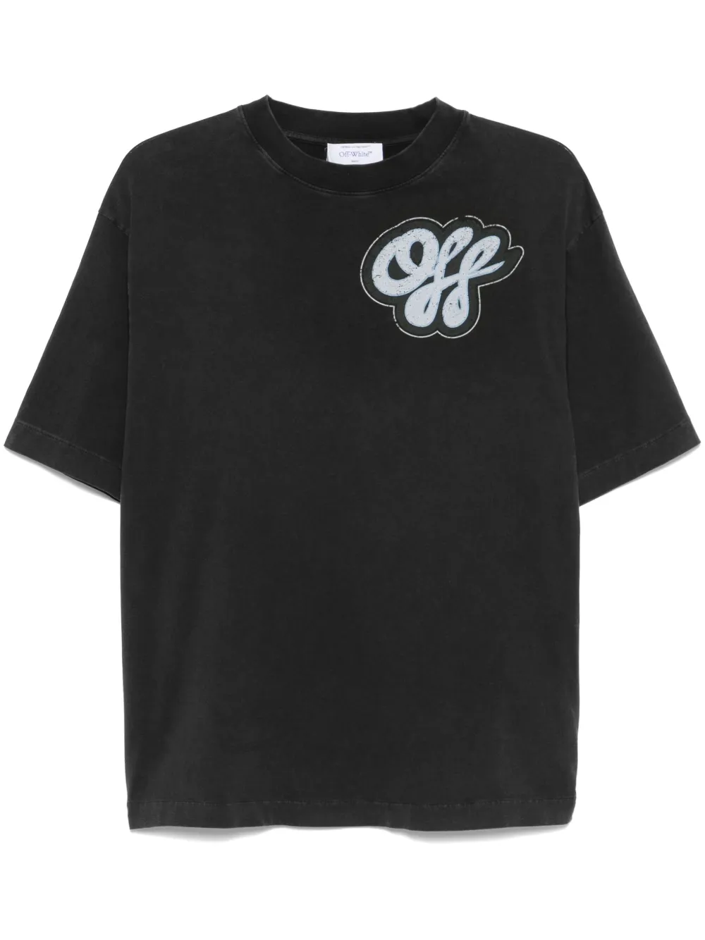 Off-White Handdrawn Script Tシャツ - グレー Off-White Handdrawn Script Tシャツ - グレー