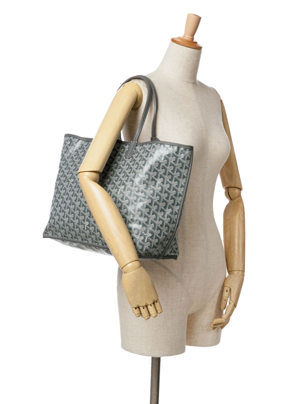 Goyard Pre-Owned 2022 Goyardine omkeerbare Anjou PM shopper - Grijs