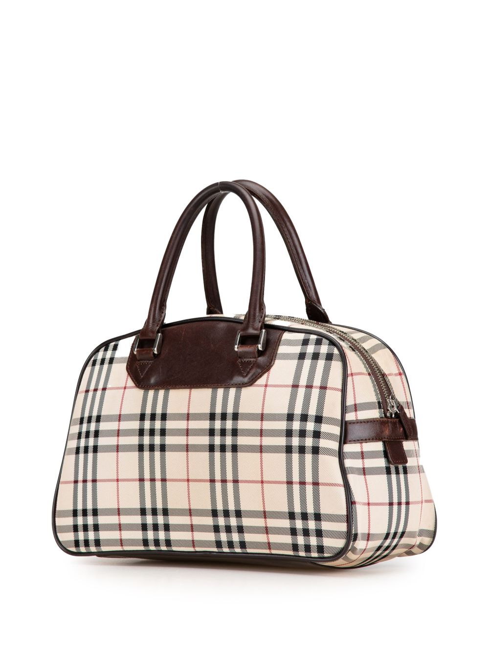 BURBERRY 2000-2017 HOUSE CHECK CANVAS HANDBAG