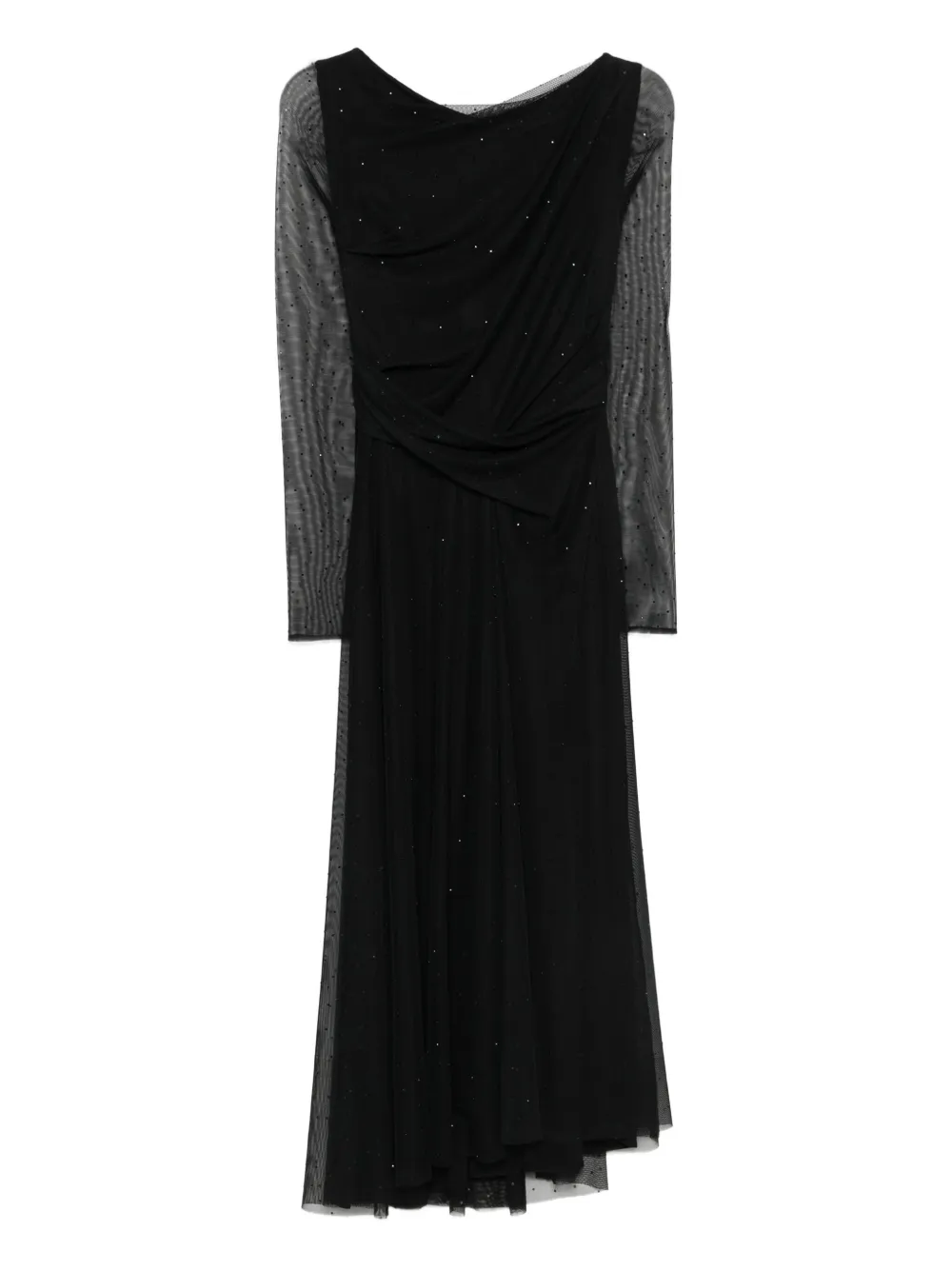 Talbot Runhof embellished sheer midi dress | Black | Image 1