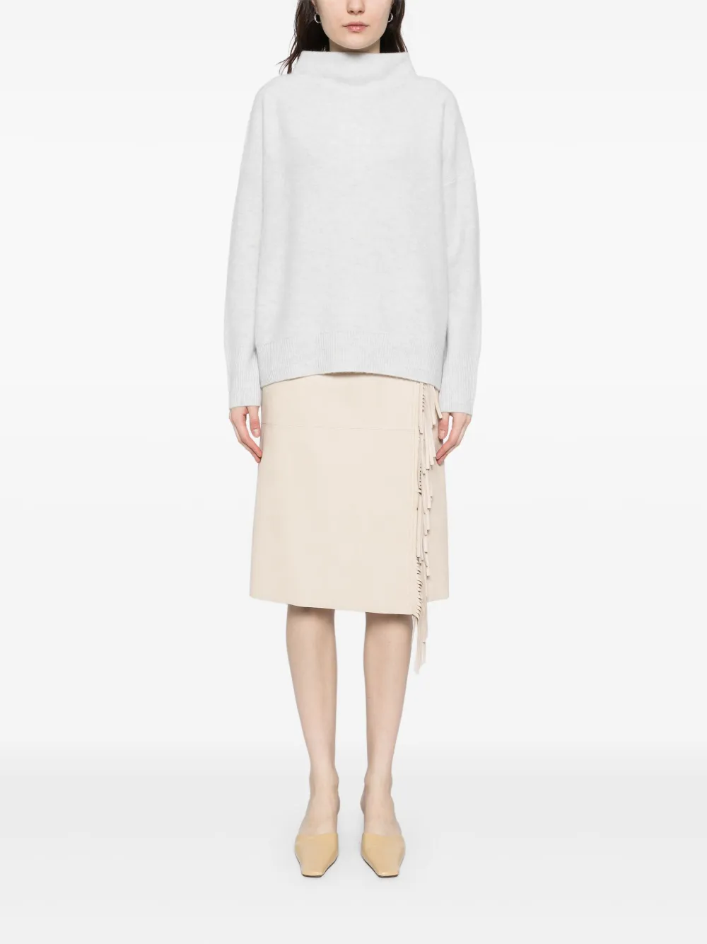 Vince cashmere funnel-neck jumper - Grijs