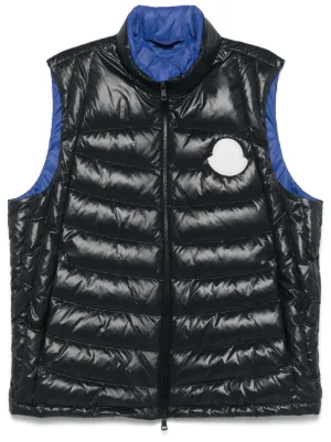 Moncler Bourget ベスト | ブルー | FARFETCH JP
