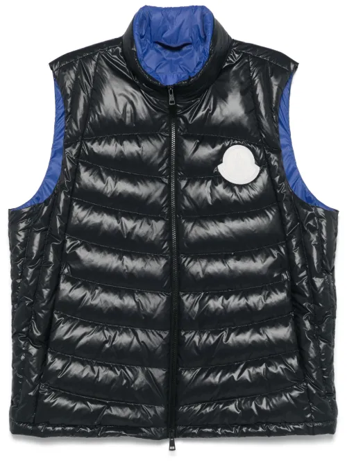 Moncler gilet Menelao - Bleu - Moncler - Modalova