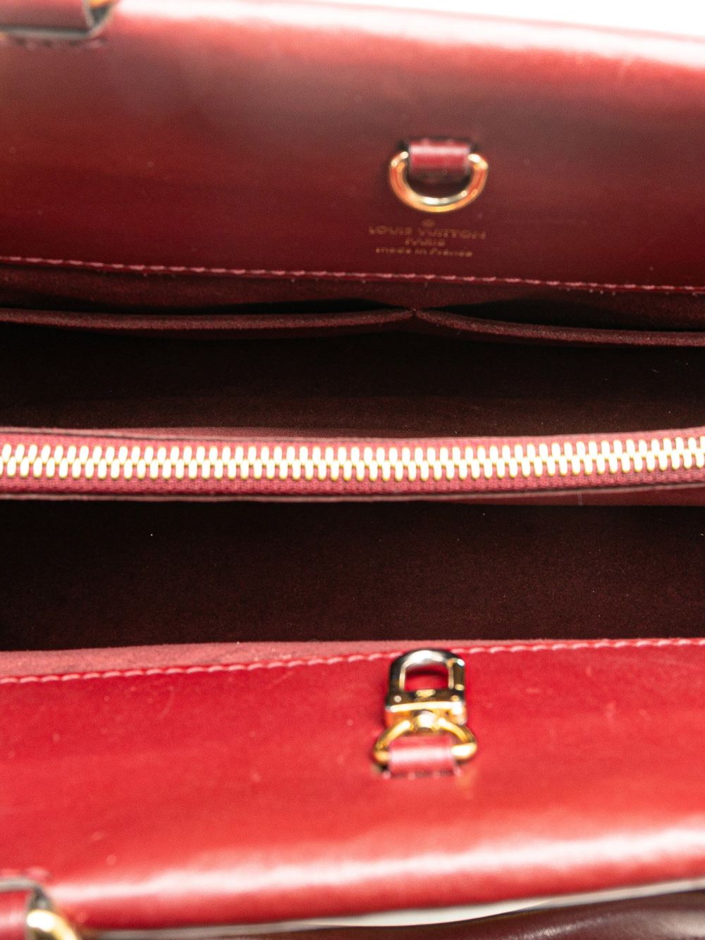 Pre-owned Louis Vuitton 2017 Monogram Venus Satchel In Red