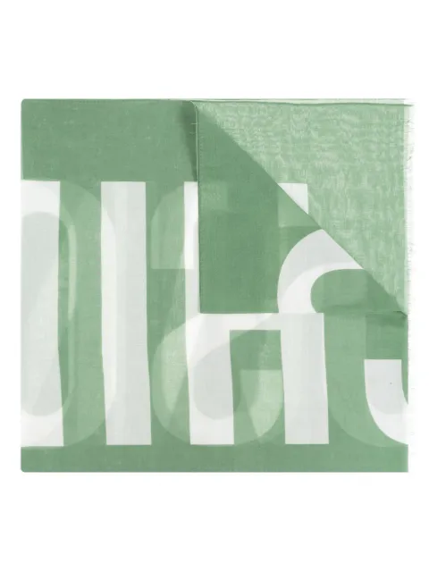 Moschino logo-print scarf 