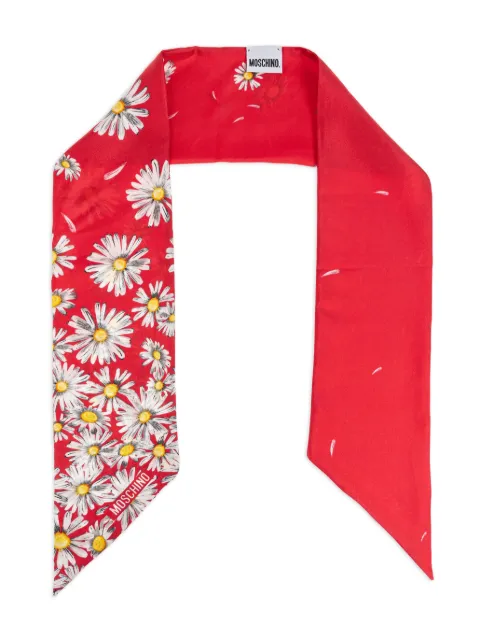 Moschino floral-print scarf 