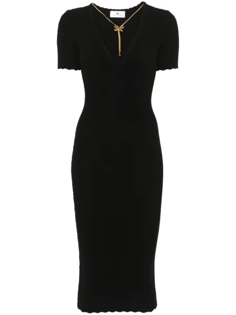 Elisabetta Franchi ribbed-knit dress