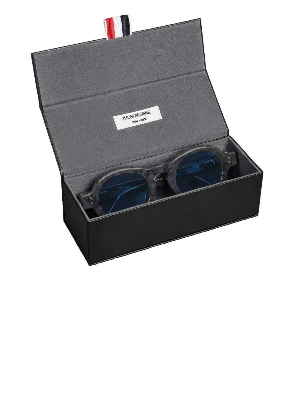 Thom Browne Eyewear Zonnebril met rond montuur Grijs